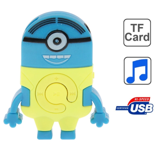 Despicable Me Mini Minions Style Card Reader MP3 Player, Support TF Card